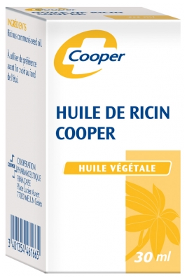 Cooper Huile De Ricin Huile Végétale 30 ml