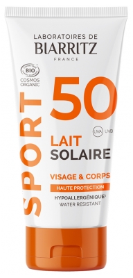 Laboratoires de Biarritz Sport Sun Milk SPF50 Face and Body Organic 50 ml
