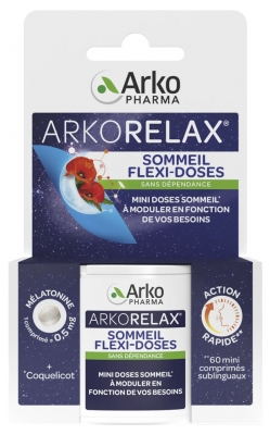 Arkopharma Arkorelax Schlaf Flexi-Dosen 60 Mini Sublingual-Tabletten
