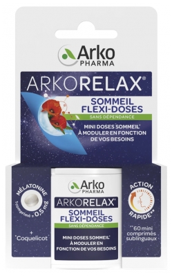 Arkopharma Arkorelax Sommeil Flexi-Doses 60 Mini Comprimés Sublingaux