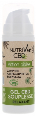 CBD Cannabidiol Nutrivie CBD Relaxing Gel Organic 30 ml