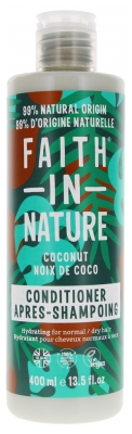 Balsam cu Nucă de Cocos Faith In Nature pentru Păr Normal spre Uscat 400 ml