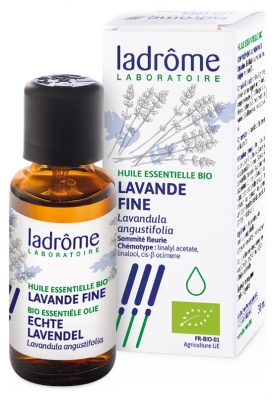 Ladrôme Eterisk Olja Fin Lavendel (Lavandula angustifolia) Ekologisk 30 ml