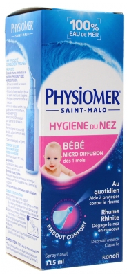 Physiomer Higiene Nasal Bebé Microdifusión 115 ml