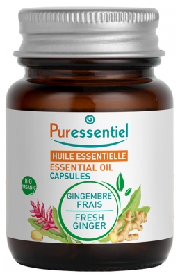 Puressentiel Olejek Eteryczny z Imbiru (Zingiber Officinale) Organiczny 60 Kapsułek