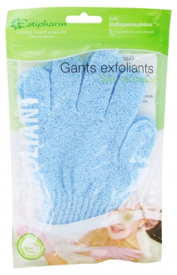Estipharm 2 Exfoliating Gloves - Colour: Blue