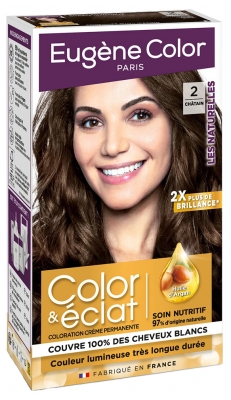 Eugène Color Color & Eclat - Les Naturelles Very Long Lasting Permanent Color - Hair Colour: 2 Chestnut