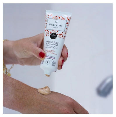 Masca Revitalizantă cu Argilă Roz Bio Les Poulettes Paris 75 ml