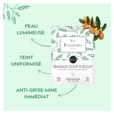 Les Poulettes Paris Masque Coup d'Éclat Bio 18 ml
