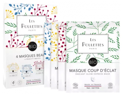 Coffret 4 Máscaras de Beleza Les Poulettes Paris