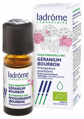 Ladrôme Æterisk Olie Bourbon-geranium (Pelargonium graveolens) Økologisk 10 ml