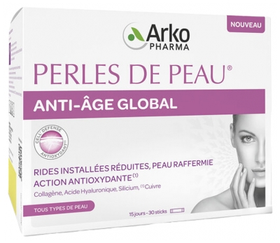 Arkopharma Global Anti-Ageing Skin Pearls 30 Sztyftów