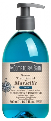 Le Comptoir du Bain Savon Traditionnel de Marseille Océan 500 ml