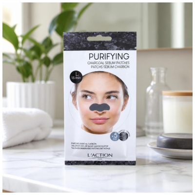 L'Action Paris Obliži za Sebum Oglje 5 Trakov
