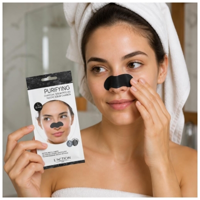 L'Action Paris Obliži za Sebum Oglje 5 Trakov
