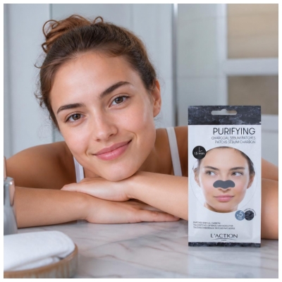 L'Action Paris Obliži za Sebum Oglje 5 Trakov
