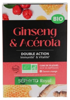 Séphyto Royal Ginseng & Acerola Organic 30 Phials