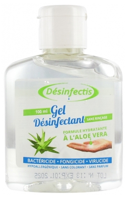 Désinfectis Gel Désinfectant Sans Rinçage à l'Aloe Vera 100 ml