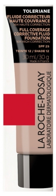 La Roche-Posay Tolériane Fluide Correcteur Haute Couvrance SPF25 30 ml - Teinte : 12