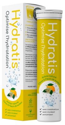 Hydratis Hydration Solution 20 Tabletek Musujących - Aromat: Cytrynowy kwiat czarnego bzu