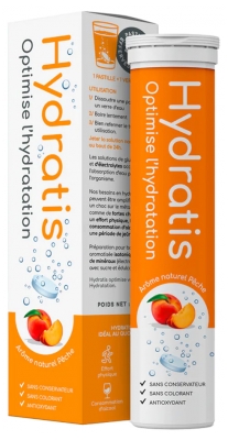 Hydratis Hydration Solution 20 Effervescent Tablets - Flavour: Peach