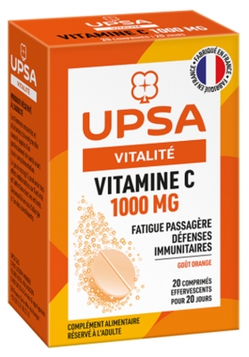 UPSA Vitality Vitamin C 1000mg 20 Effervescent Tablets