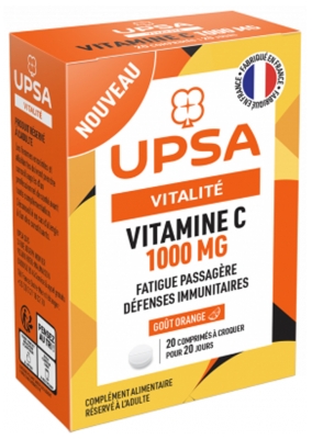 UPSA Vitalité Vitamine C 1000 mg 20 Comprimés à Croquer