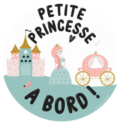 Color Pop Magnetic Baby On Board - Model: Little Princess on Board
