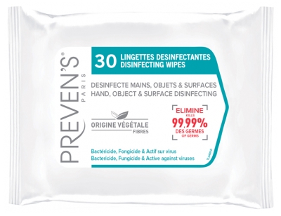 Preven's 30 Disinfectant Wipes