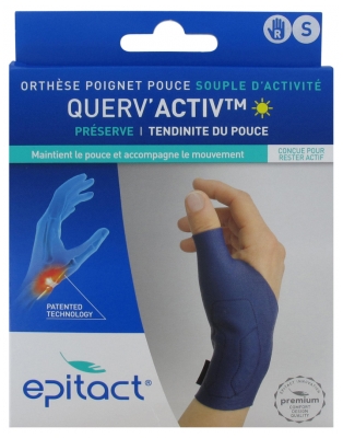 Epitact Querv'Activ Soft Wrist Thumb Orthosis - Dimensione: S