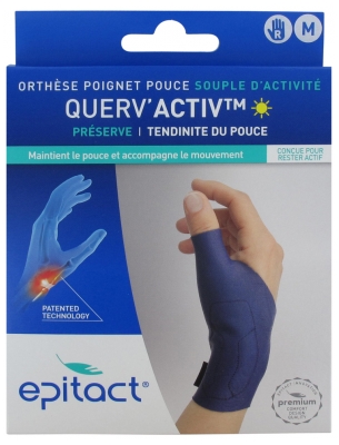 Epitact Querv'Activ Soft Wrist Thumb Orthosis - Dimensione: M