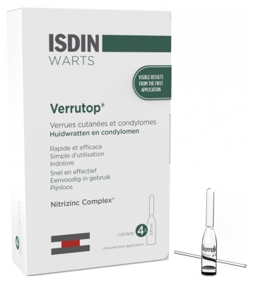 Isdin Wratten Verrutop Huidwratten en Condylomata 4 Ampullen