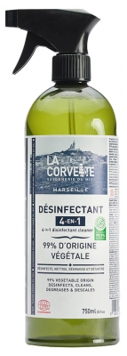 La Corvette 4-in-1 Disinfectant 99% of Plant Origin 750ml