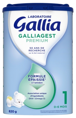 Gallia Galliagest Premium 1er Âge 0-6 Mois 820 g