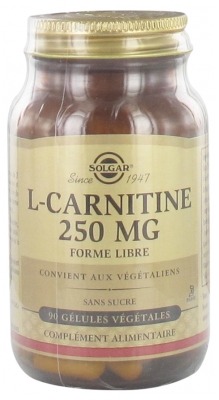 Solgar L-Carnitine 250 mg 90 Gélules Végétales