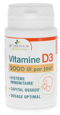3C Pharma Vitamin D3 30 Tablets
