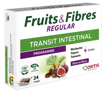 Ortis Fruit & Fiber Regular 24 Kostki do żucia