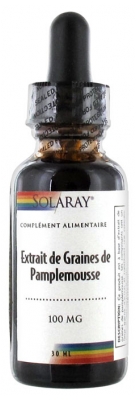 Solaray Extrait de Graines de Pamplemousse 100 mg 30 ml