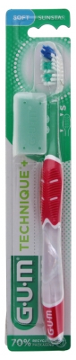 GUM Toothbrush Technique+ 491 - Colour: Red