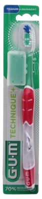 GUM Toothbrush Technique+ 493 - Colour: Red