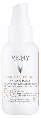 Vichy Capital Soleil UV-Age Daily Anti-Photo Ageing Water Fluid Tinted SPF50+ 40ml