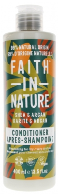 fe en la Naturaleza Acondicionador de Karité y Argán Para Cabellos Normales a Secos 400 ml