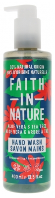 Faith In Nature Savon Mains à l'Aloe Vera et Arbre à Thé 400 ml