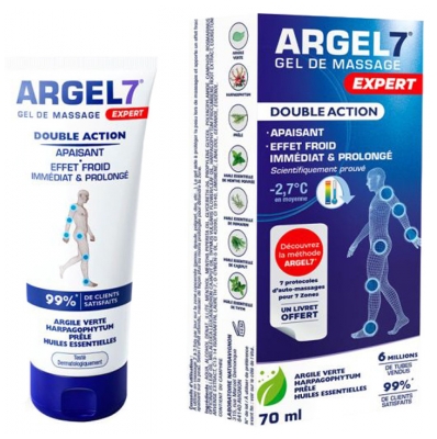 Argel7 Gel de Massage Expert Double Action 70 ml