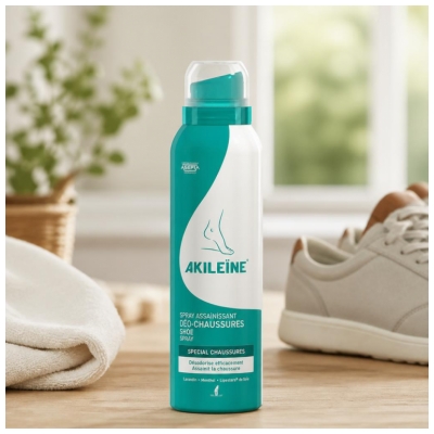 Akileïne Dezodorējošs Mitrinošs Aerosols Apaviem 150 ml