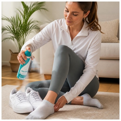 Akileïne Dezodorējošs Mitrinošs Aerosols Apaviem 150 ml