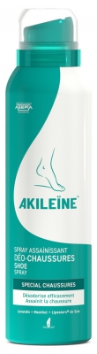 Akileïne Dezodorējošs Mitrinošs Aerosols Apaviem 150 ml