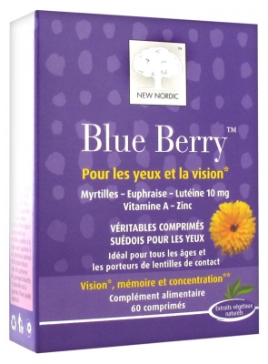 New Nordic Blue Berry 60 Comprimés