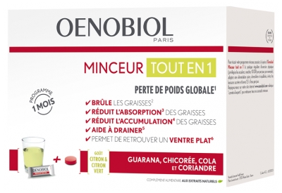 Oenobiol Slimness All in 1 30 Sticks + 60 Tablets