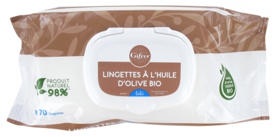Gifrer Toallitas con Aceite de Oliva Virgen 70 Toallitas
